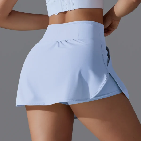 Women Gym Running Shorts Double Deck Quick Dry Gym Sport Shorts Fitness Jogging Workout Shorts With Pocket Sports Tight Short - Image 2