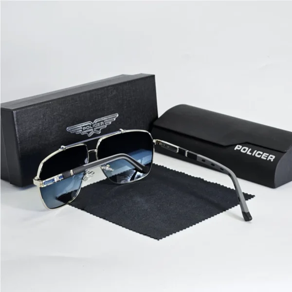 Policer Sunglasses Polarized for Men Classic Sun GlassesHigh Quality Luxury brands Eyewears Pilot Goggle UV 400 Protection 6321 - Image 4