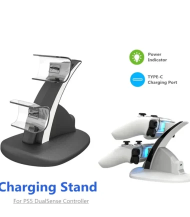 Charging Stand For PS5 Wireless Controller Charger Dock For PS5 Gamepad Dual Controller Charger For Playstation 5 Slim Accessory